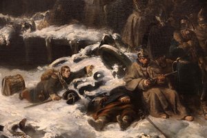 Napoleons hær trækker sig tilbage fra Rusland, detaljer, 1836